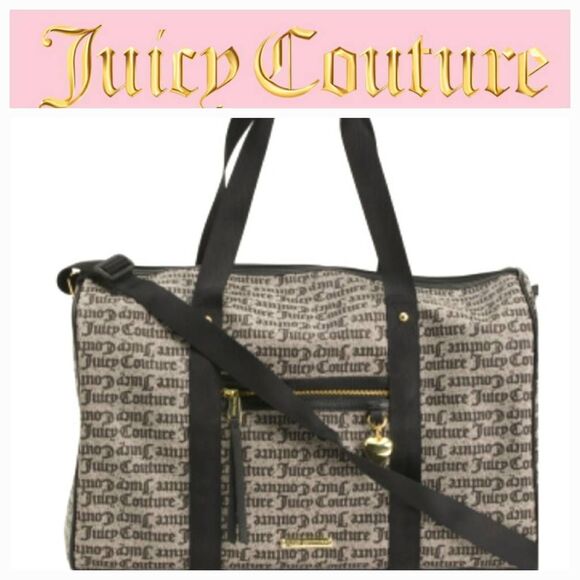 Juicy Couture Glitter Sport Logo Overnighter Bag - Picture 1 of 8